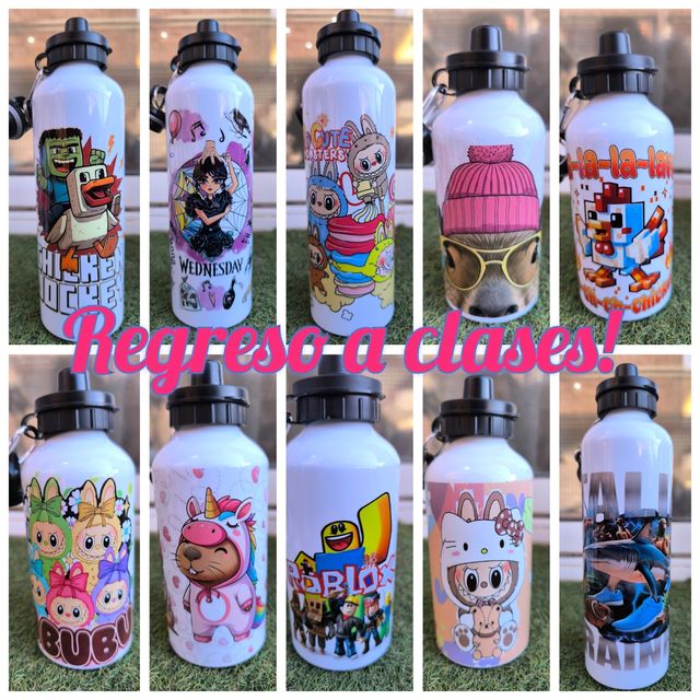 Botellas agua infantiles 
