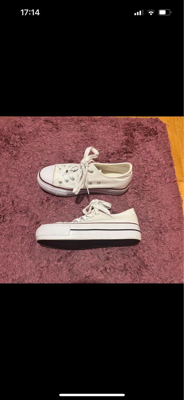 Zapatillas plataforma blancas