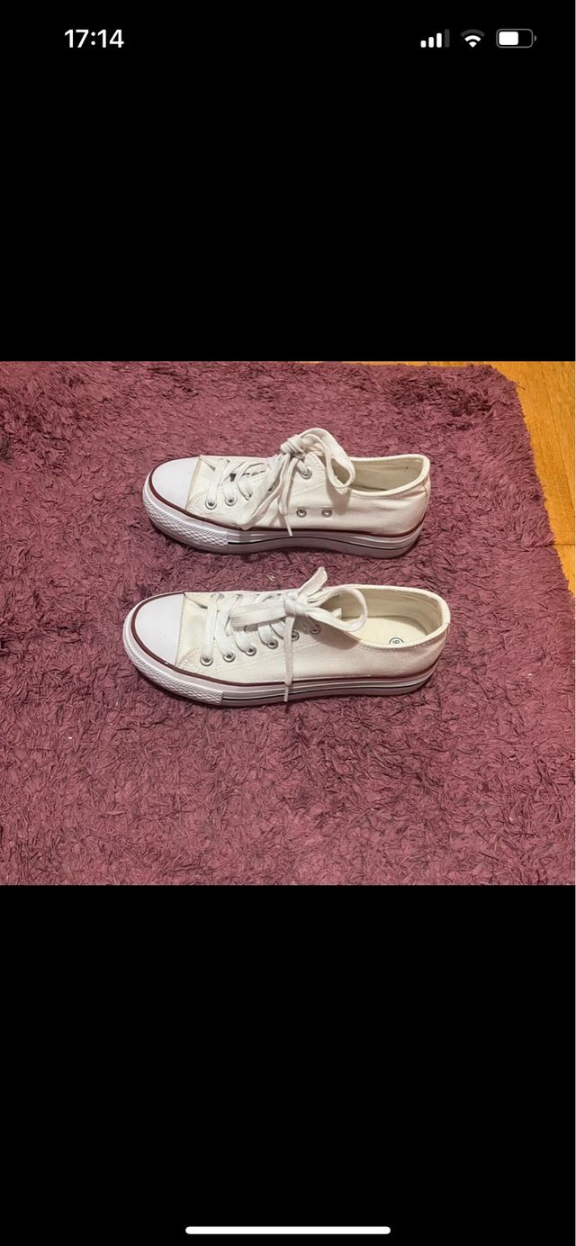 Zapatillas plataforma blancas