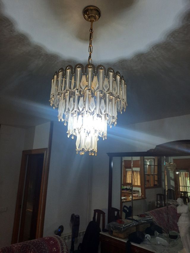 Lamparas Cristal Antigua