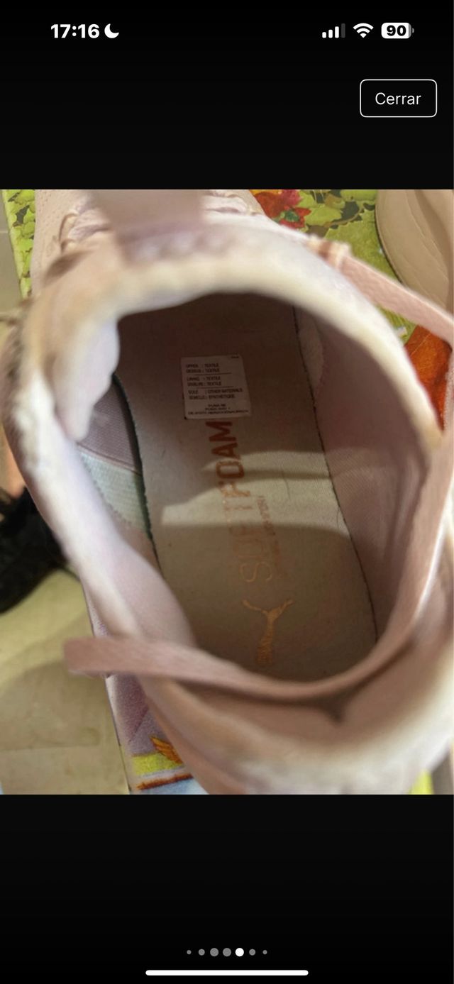 Tenis Puma beige mujer