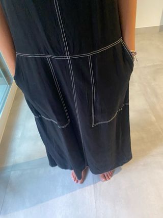 Vestido largo negro Purificación García