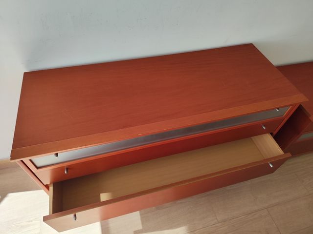 Cómoda 4 cajones madera marrón