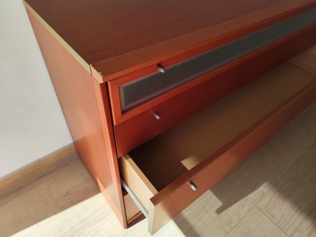 Cómoda 4 cajones madera marrón