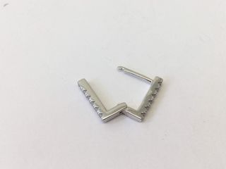 argollas plata 925mm con piedra con circonita