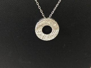 collar plata 925mm con piedra con circonita 19 5cm 