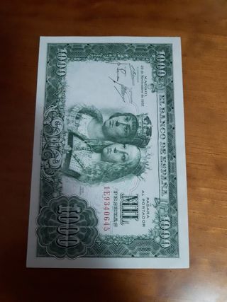 Billete 1000 Pesetas 1957