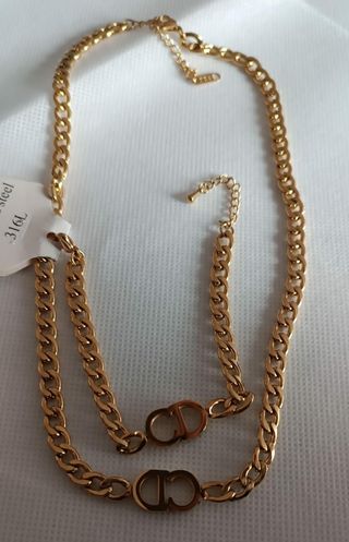 Collar dorado acero inoxidable