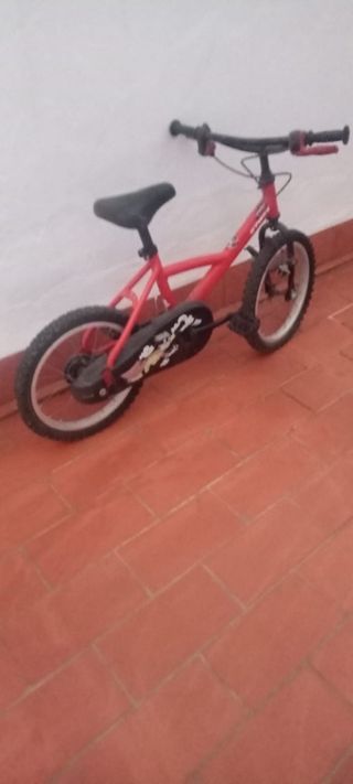Bicicleta infantil 16" roja