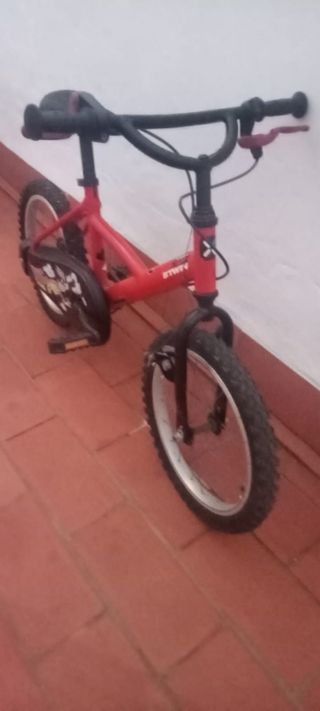 Bicicleta infantil 16" roja