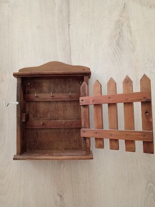 Portachiavi legno vintage anni '60