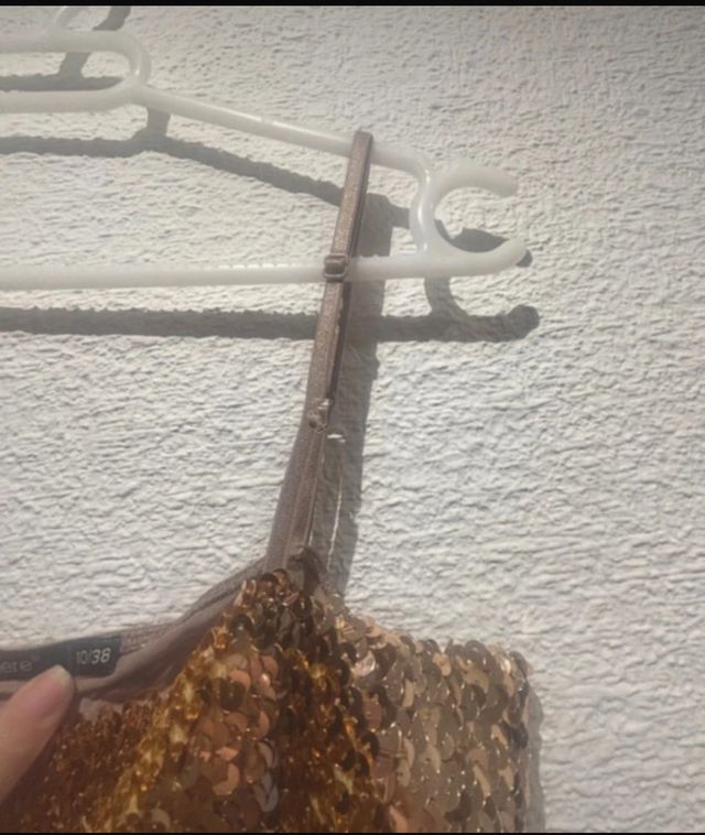 Camiseta lentejuelas Primark talla M