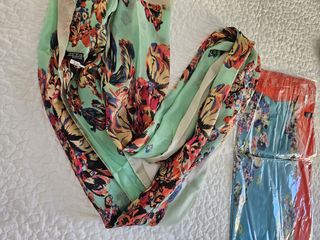 Fular de seda estampado