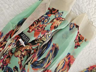 Fular de seda estampado