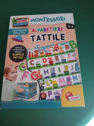 Alfabetiere Tattile Montessori 3-6 anni