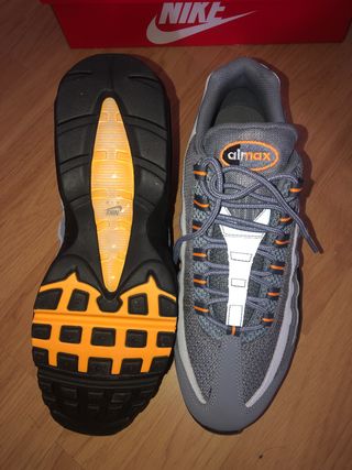 Zapatillas Nike Air Max 95 Gris-Naranja