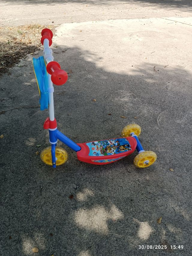 Patinete de Paw Patrol(Patrulla Canina) 3 ruedas