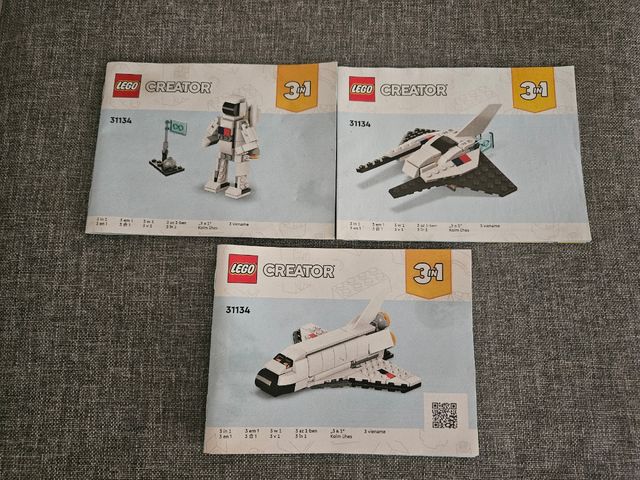 Lego Creator 31134 3 en 1 Space Shuttle.