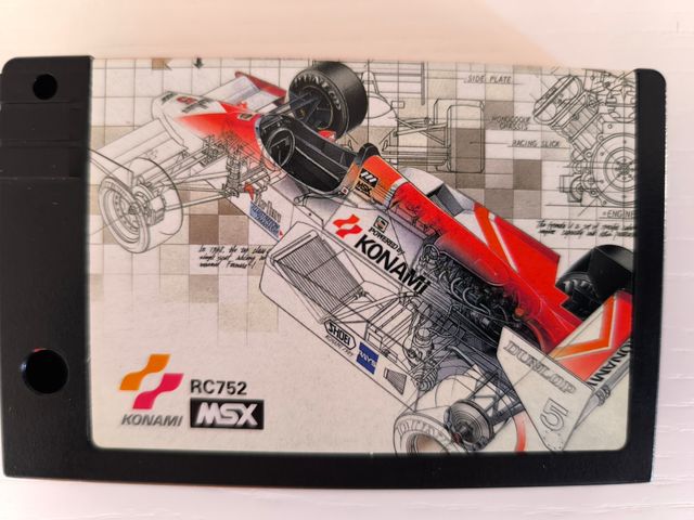 F-1 Spirit Konami MSX con funda pet
