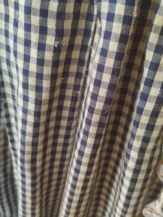 Falda pantalón vichy azul marino