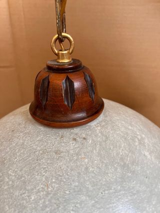 Lampadario vintage vetro arancione-beige