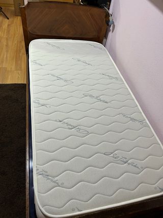 Cama individual madera 90x180 cms