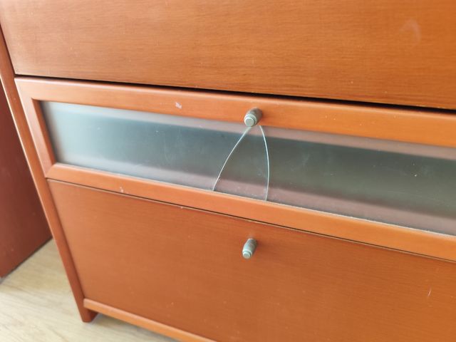 Mesita noche 3 cajones - Madera