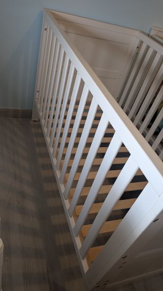 Cuna bebé 140x70 cm blanca