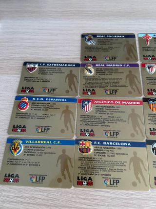 Liga 98-99: Tarjetas Fútbol Cromos
