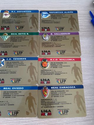 Liga 98-99: Tarjetas Fútbol Cromos