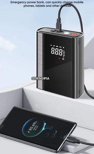 2 COMPRESORES ARRANCADORES 10000 mAh CARSUN 