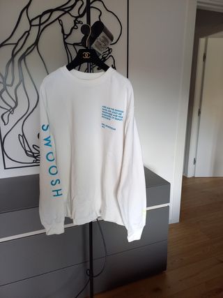 Felpa Nike bianca tg M