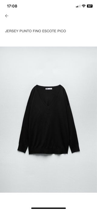 Jersey negro Zara - Talla M