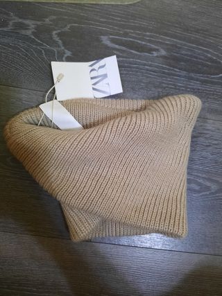 Braga cuello Zara beige