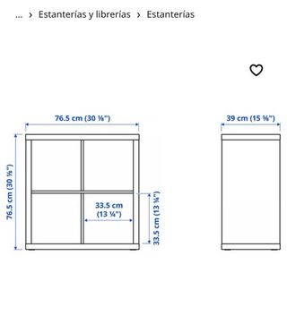 Estantería blanca Ikea 