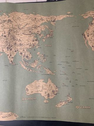 Dmap Vintage Craft Mappa Mondo