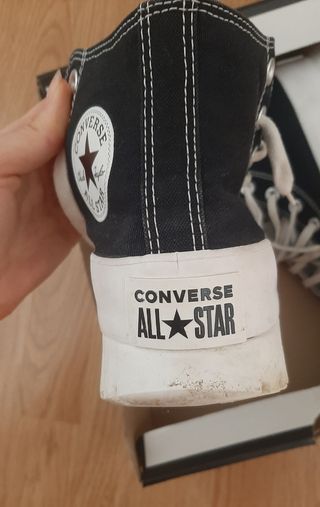 Converse plataforma negras