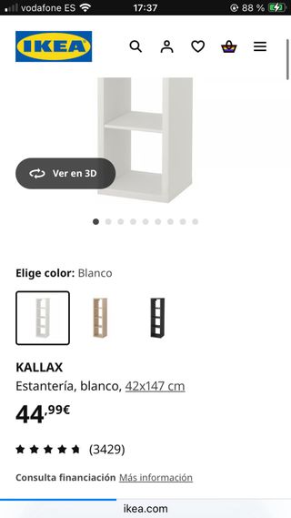 Estantería blanca Ikea - Librería