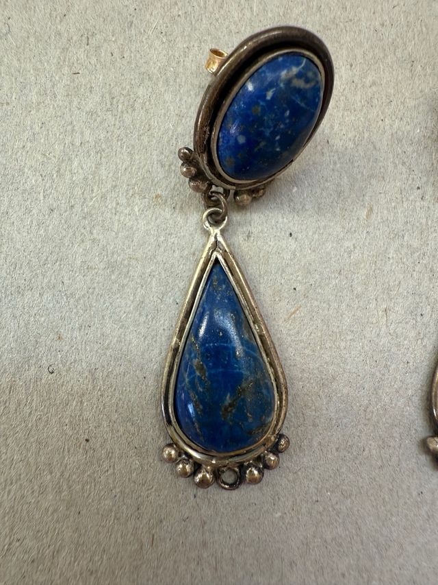 Pendientes lapislázuli vintage