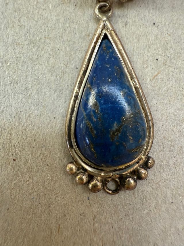 Pendientes lapislázuli vintage