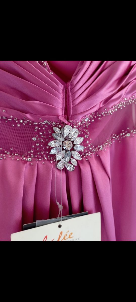 Vestido fiesta Lafée Jasmine rosa T42 ceremonia