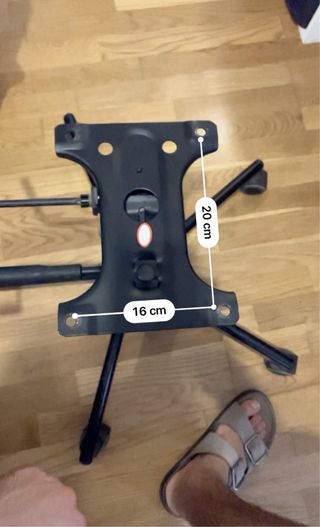 Base giratoria silla oficina - metal