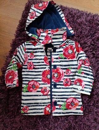 Giacca Impermeabile Bimba fiori