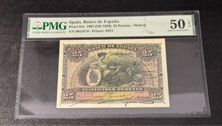 Billete 25 Pesetas España 1907
