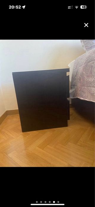 Comodino MALM Ikea con 2 cassetti