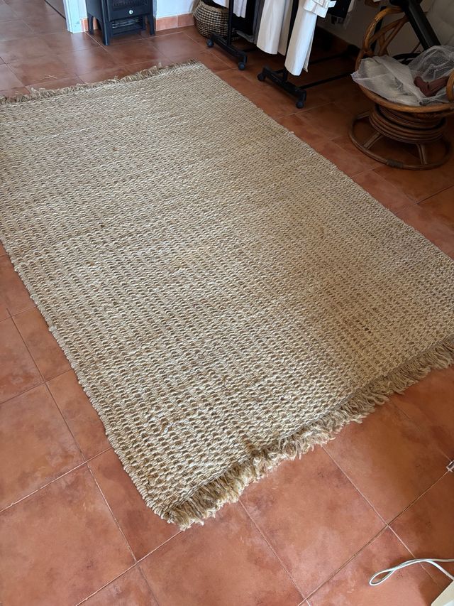 Alfombra yute beige