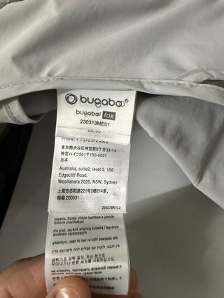 Capota Bugaboo verano gris