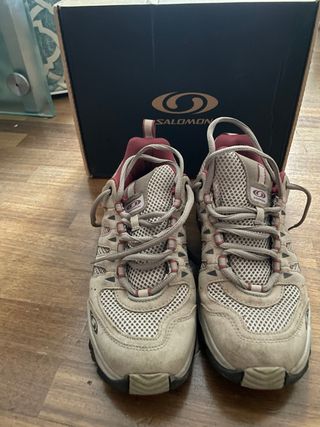 Scarpe Salomon trekking beige/rosse