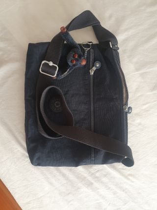 Bolso Kipling azul - bandolera