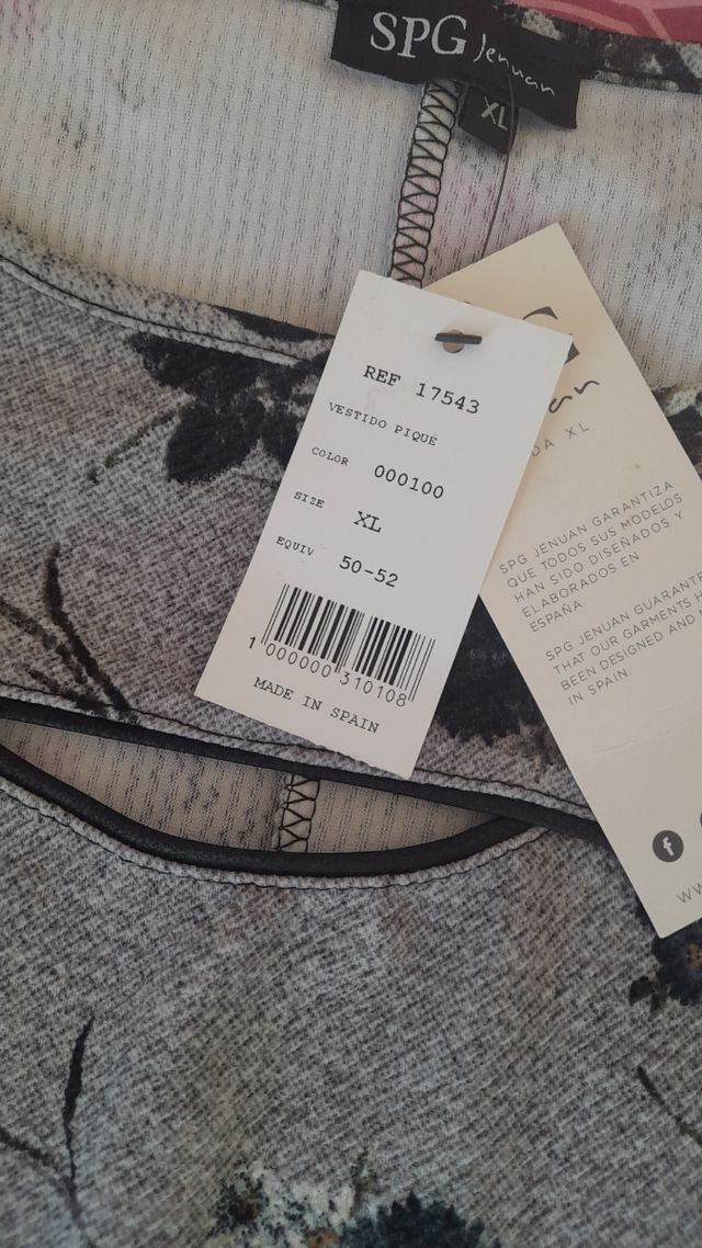 Vestido floral manga larga